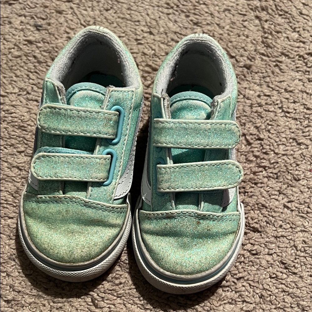 Kids Aqua Sneakers with Velcro Straps